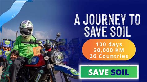 Sadhgurus Save Soil Bike Journey 30000 Km 100 Days Save Soil