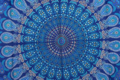 Psychedelic Mandala Tapestry Hippie Wall Hanging Indian Beach Blanket