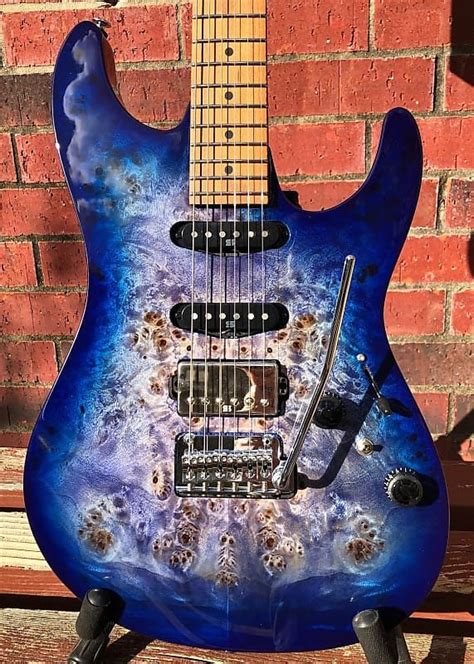 Ibanez Az Pb Cbb Premium Cerulean Blue Burst Reverb Guitars