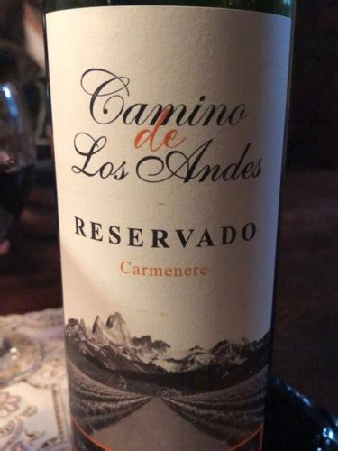 Camino de los Andes Reservado Carménère Vivino Australia