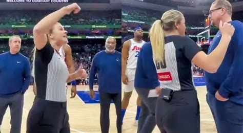 Video Hot Mic Caught Female Nba Ref Unleashing Vulgar 3 Word Message