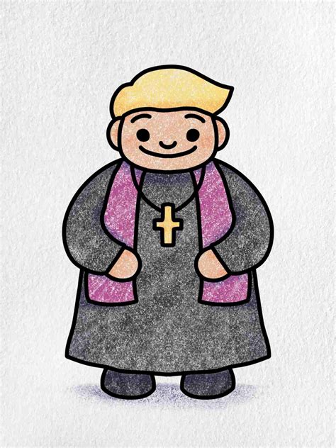 How To Draw A Priest Helloartsy