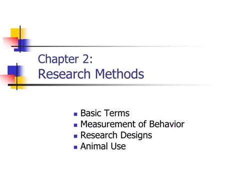 Ppt Chapter 2 Research Methods Powerpoint Presentation Free