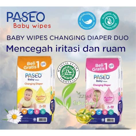 Jual Paseo Tissue Tisu Basah Paseo Baby Wipes Sheets Pack Isi