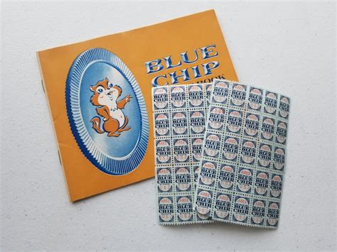 50 Vintage Blue Chip Saving Stamps 2 Sheets 50 Stamps Etsy