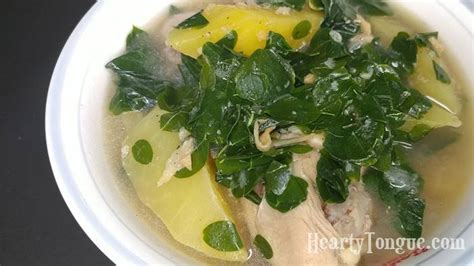 How To Cook Chicken Tinola Recipe Hearty Tongue