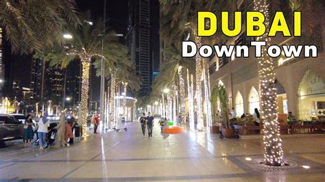 Dubai Downtown Busy Night Walk 2021 YouTube