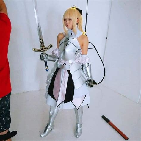 Saber lily Cosplay, Men's Fashion, Coats, Jackets and Outerwear on Carousell