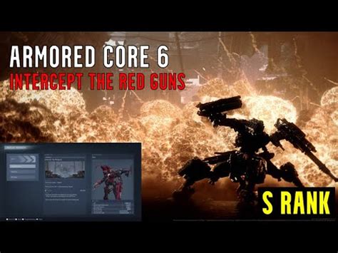 Armored Core 6 Intercept The Redguns Quad Shotgun Build S Rank