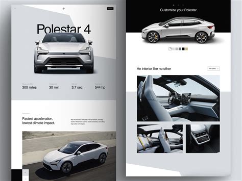 Polestar 4 Website Concept by Timothy Boros for Heyo on Dribbble