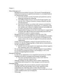 Notes On Management Principles Of Management Mgmt Docsity