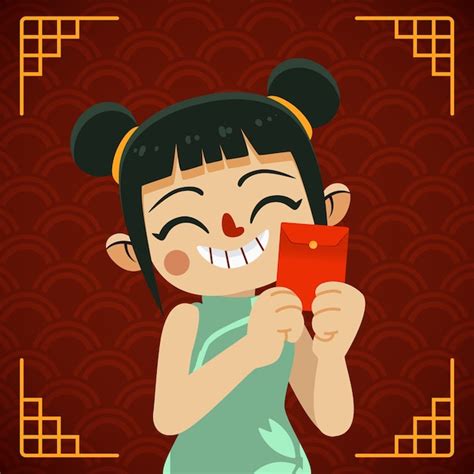 Premium Vector Flat Chinese New Year Lucky Money Illustration