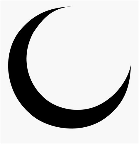 White Crescent Moon Clip Art