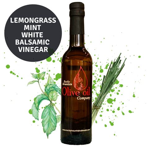 Lemongrass Mint White Balsamic Vinegar Rocky Mountain Olive Oil