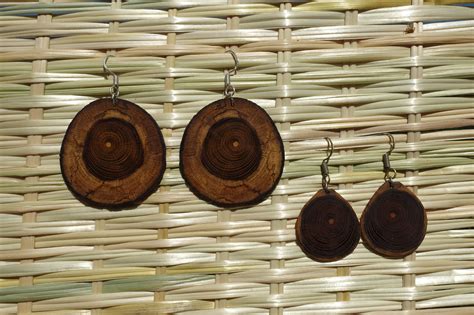 Boucles Doreilles En Bois Primateria