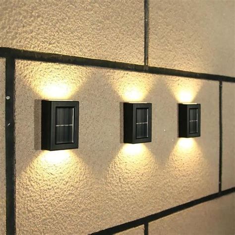 Murales Solaires Up And Down 4 Pack Lampe Solaire Exterieur Lampe