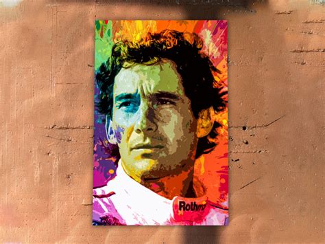 Senna poster Ayrton Senna poster Senna art print wall | Etsy