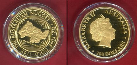 Australien 100 Dollar Goldmünze 1 oz Gold Proof Coin 2011 25th