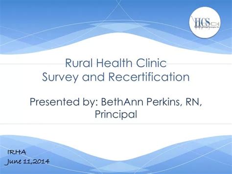 Ppt Rural Health Clinic Survey And Recertification Powerpoint Presentation Id 2160118