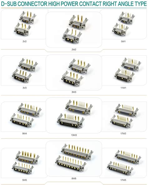 Kinkuo 5w5 Female Connector High Current 5w5 R A Dip Type 5w5 Connector