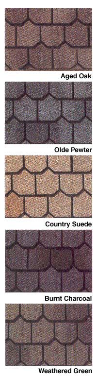 Country Estates - GAF Shingle Colors, Samples, Swatches, and Palettes ...