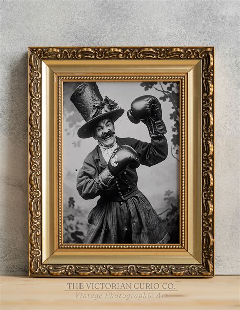 Victorian Gentleman Pugilist Photo Printable Vintage Boxing Art