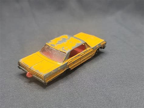 Vintage Lesney Matchbox No Chevrolet Impala Taxi Yellow Ebay