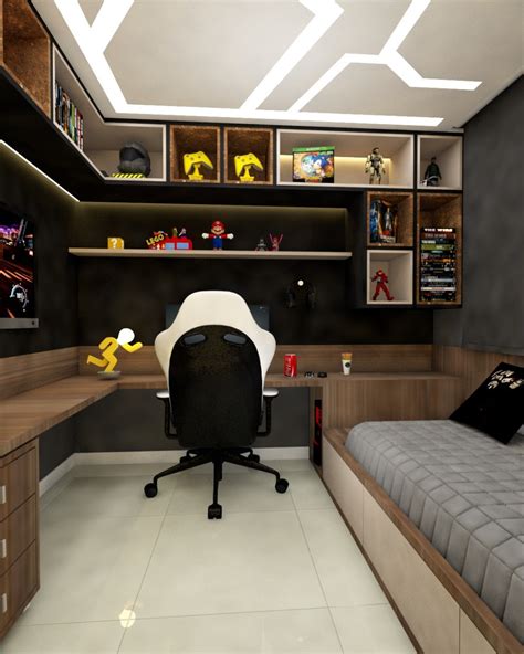 40 Ideias Simples E IncrÍveis De Decoração Para Quarto Gamer