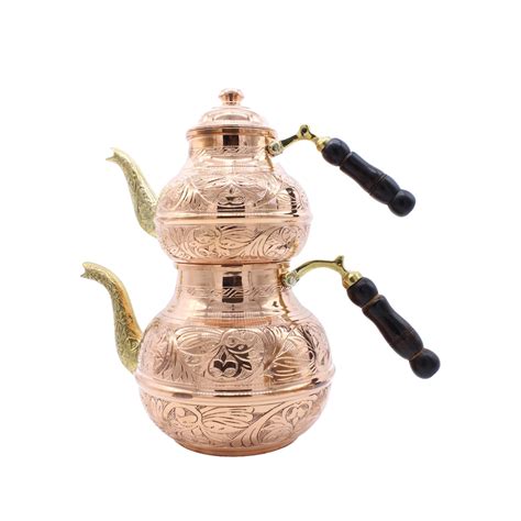 Turkish Handmade Copper Teapot Teapot Warmer Samovar Tea Maker