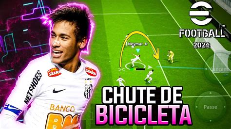 Como Fazer Gol De Bicicleta No Efootball 2024 Mobile Youtube