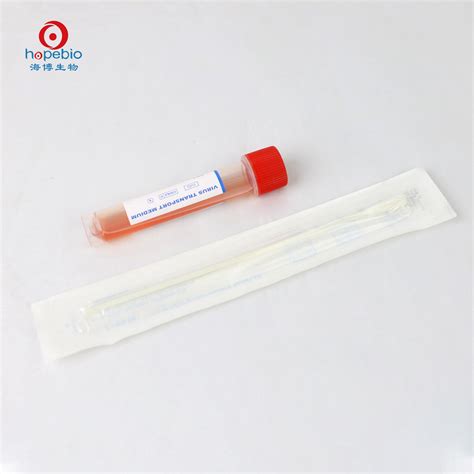 Throat Nose Medical Sterile Gene Nylon Flocked Sampling Preservation