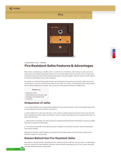 PPT - Fire Resistant Safes Features Advantages PowerPoint Presentation ...