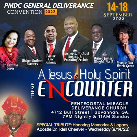 Church Calendar Pentecostal Miracle Deliverance Center