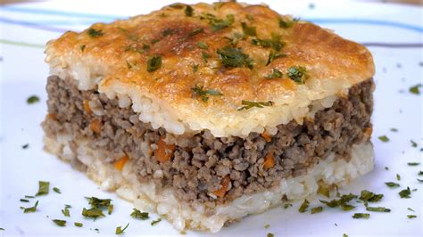 Pastel De Arroz Y Carne Picada CON QUESO Cocina Casera Y Facil