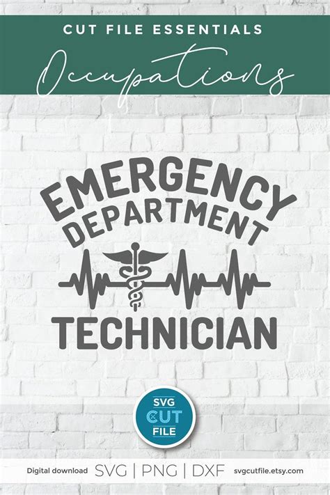 Er Tech Svg Emergency Department Technician Emergency Room Technician