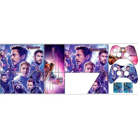 Skin Adesiva Xbox 360 Super Slim Avengers Shopee Brasil