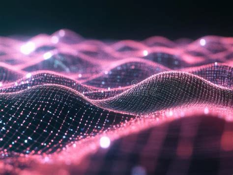 abstract pink digital landscape  mesmerizing visual