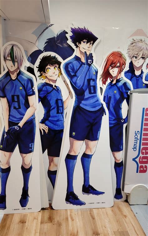 Blue Lock Soccer Anime Boys Life Sized Cardboard Cutout Life Size