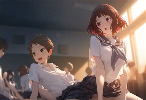 Rule 34 Ai Generated Brown Hair Classroom Fukube Satoshi Hyouka Ibara Mayaka Public Public Sex