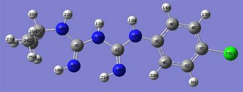 Optimized Structure of Proguanil Molecules | Download Scientific Diagram