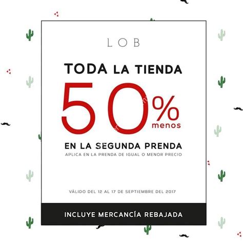 En Lob Segunda Prenda A Mitad De Precio En Toda La Tienda Incluye Rebajas