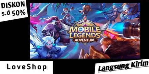 Beli Top Up M Cash Mobile Legends Adventure Terlengkap Dan