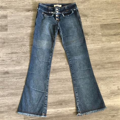 Y2K Paris Blues Low Rise Jeans Gorgeous And Rare Depop Low