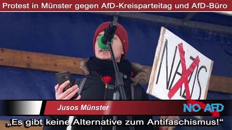 M Nster Protest Gegen Afd Kreisparteitag Redebeitrag Jusos M Nster