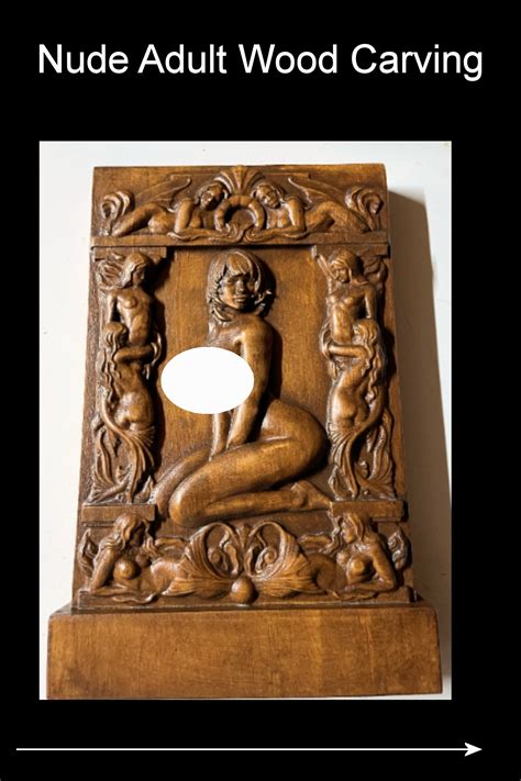 Wood Carving Nude 9 X 5 5 X 1 25 Bas Relief Etsy