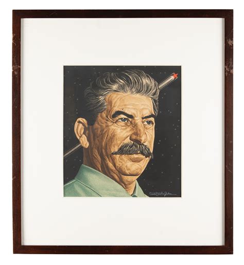 Joseph Stalin Original Time Magazine Cover Painting By Ernest Hamlin