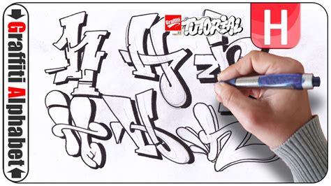 Graffiti Alphabet Buchstabe H Letra H Letter H Youtube