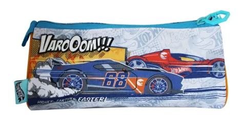 Estuche Escolar Piramide Hot Wheels Original Cartuchera