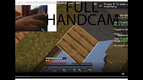 Keyboard And Mouse Sounds Full Handcam I Mineceaft Skywars Youtube