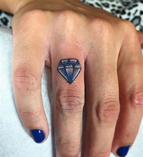 Diamond Finger Tattoos